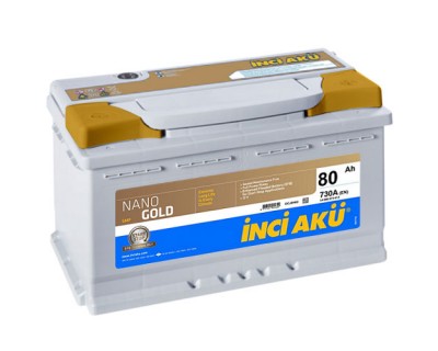 Inci Aku NanoGold Start-Stop 6 CT-80Ah-730Aen (0) R+ - фото 1